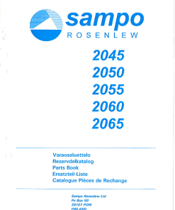 Sampo 2045_2050_2055_2060_2065_until_1995 Parts manual catalog PDF Download
