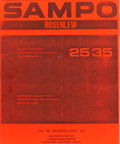 Sampo 25_35 Parts manual catalog PDF Download