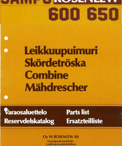 Sampo 600_650 Parts manual catalog PDF Download