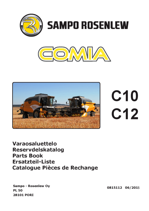 Sampo Comia_C10_C12 Parts manual catalog PDF Download