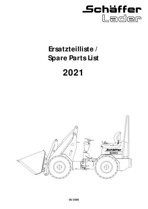 Schaffer 2021 Parts manual catalog PDF Download
