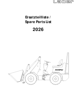 Schaffer 2026 Parts manual catalog PDF Download