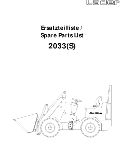 Schaffer 2033S Parts manual catalog PDF Download