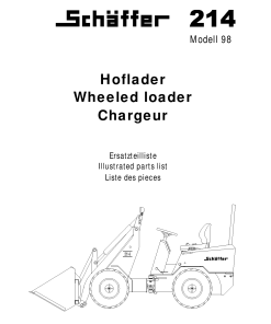 Schaffer 214 Parts manual catalog PDF Download