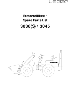 Schaffer 3036_3045 Parts manual catalog PDF Download