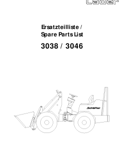 Schaffer 3038_3046 Parts manual catalog PDF Download