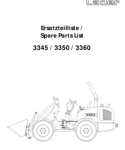 Schaffer 3345_3350_3360 Parts manual catalog PDF Download