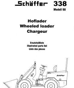 Schaffer 338 Parts manual catalog PDF Download