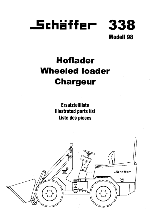 Schaffer 338 Parts manual catalog PDF Download