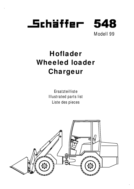 Schaffer 548_99 Parts manual catalog PDF Download