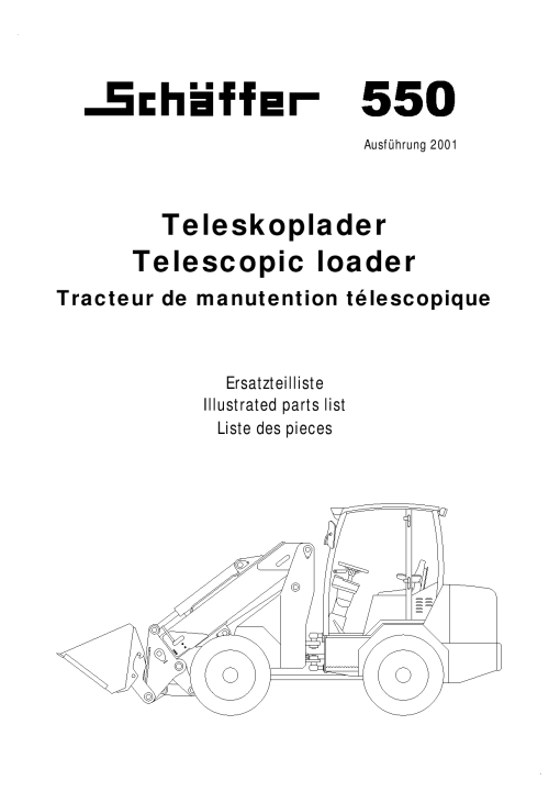 Schaffer 550 Parts manual catalog PDF Download