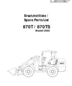 Schaffer 870T_TS Parts manual catalog PDF Download
