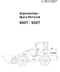 Schaffer 900_930 Parts manual catalog PDF Download