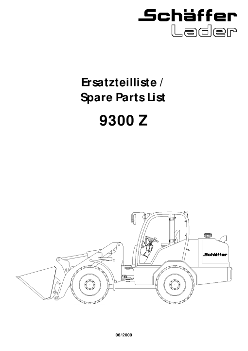 Schaffer 9300 Parts manual catalog PDF Download