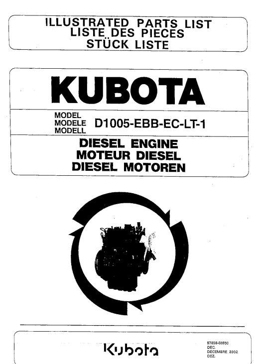 Schaffer D1005 Engine Parts manual catalog PDF Download