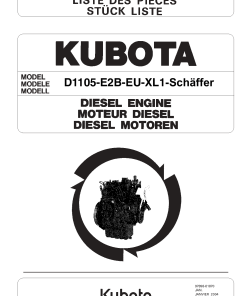 Schaffer D1105_E2B_EU_XL1 Engine Parts manual catalog PDF Download