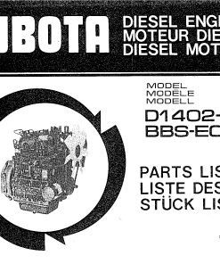 Schaffer D1402 Engine Parts manual catalog PDF Download