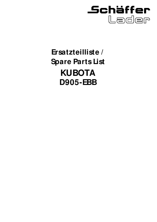 Schaffer D905_EBB Engine Parts manual catalog PDF Download