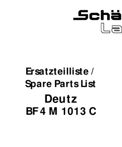 Schaffer Deutz_BF4M_1013 Engine Parts manual catalog PDF Download
