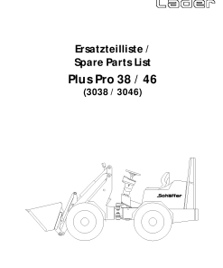 Schaffer PlusPro_38_46 Parts manual catalog PDF Download