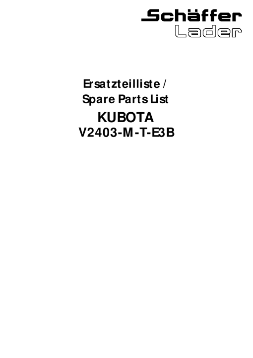 Schaffer V2403_M_T_E3B Engine Parts manual catalog PDF Download