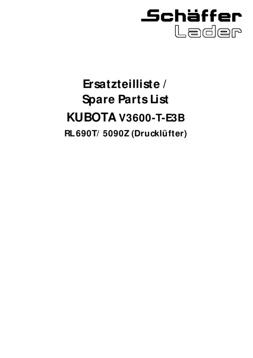 Schaffer V3600_T_E3B_EU_Z4 Engine Parts manual catalog PDF Download
