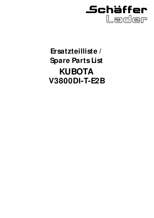 Schaffer V3800DI_T_E2B_EU_Z4 Engine Parts manual catalog PDF Download