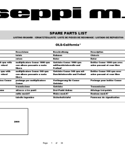 Seppi OLS Parts manual catalog PDF Download