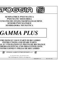 Sfoggia Gamma_Plus Parts manual catalog PDF Download