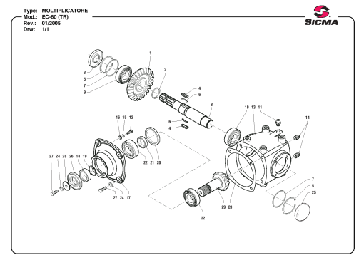 Sicma EC60 Parts manual catalog PDF Download