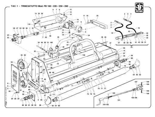 Sicma FB_180_220_250_280 Parts manual catalog PDF Download