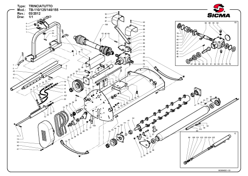 Sicma TB_110_125_140_155 Parts manual catalog PDF Download