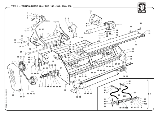 Sicma TUF155_185_220_250 Parts manual catalog PDF Download