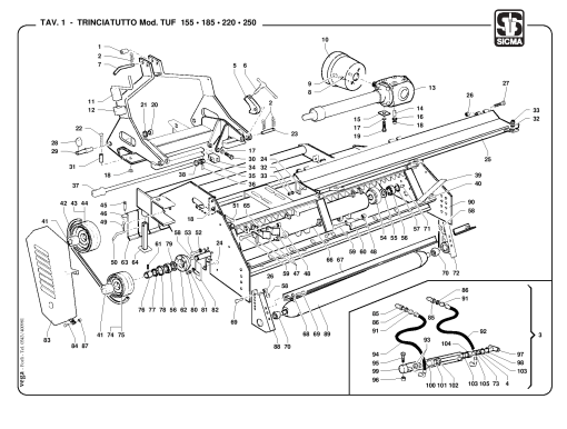 Sicma TUF_155_185_220_250 Parts manual catalog PDF Download