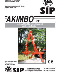 Sip Akimbo_300 Parts manual catalog PDF Download