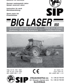 Sip Big_Laser_850 Parts manual catalog PDF Download