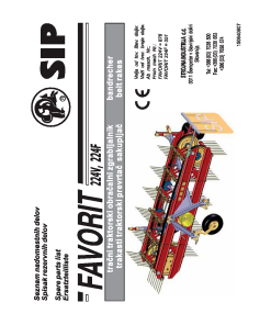 Sip Favorit_224V_224F Parts manual catalog PDF Download