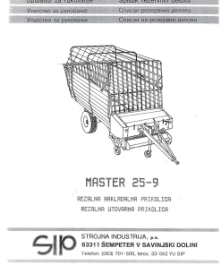 Sip Master_25-9 Parts manual catalog PDF Download