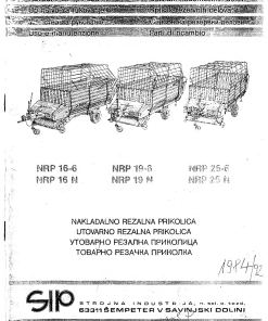 Sip NRP Parts manual catalog PDF Download