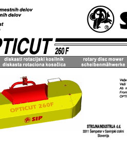 Sip Opticut_260F Parts manual catalog PDF Download