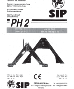 Sip PH2 Parts manual catalog PDF Download
