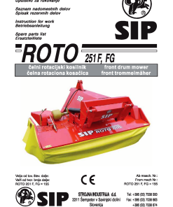 Sip Roto_251F_FG Parts manual catalog PDF Download