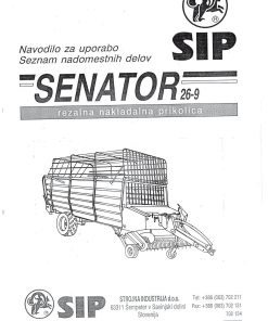 Sip Senator_26-9 Parts manual catalog PDF Download