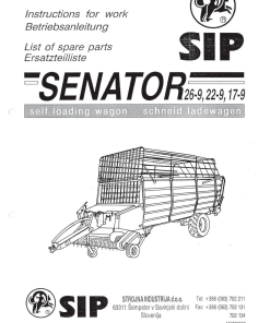 Sip Senator_26-9_22-9_17-9 Parts manual catalog PDF Download