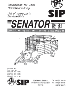Sip Senator_28-9_26-9_22-9_17-9_2 Parts manual catalog PDF Download