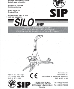 Sip Silo_80BP Parts manual catalog PDF Download