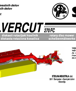 Sip Silvercut_270FC Parts manual catalog PDF Download