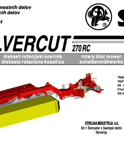 Sip Silvercut_270RC Parts manual catalog PDF Download