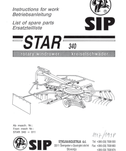 Sip Star_340 Parts manual catalog PDF Download