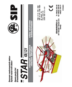 Sip Star_430-12V Parts manual catalog PDF Download